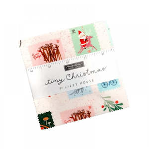 Tiny Christmas Charm Squares - Tiny Christmas Lizzy House for Moda Fabrics