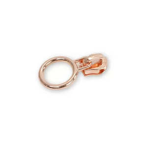 CIRCLE ZIPPER PULLS ROSE GOLD (4)  - SALLIE TOMATO