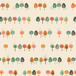 REMNANT Clear Path Flannel (2.35m) - Lakelife Art Gallery Fabrics