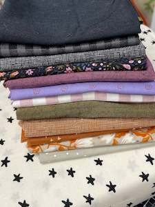 Fabric Art Gallery Fabrics: Boneyard Nocturnal FQB - Mixed Designers