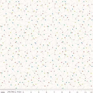 Hand Made Pins In Cloud (FQ) - Damask Love for Riley Blake Design