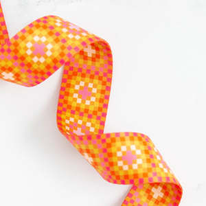 Zippers Bag Accessories: Granny Squares Caramel Webbing - Alexia Abegg