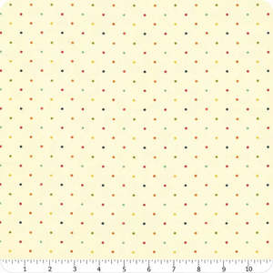 Riley Blake Fabrics: Dots Vanilla First Blooms - Heather Peterson for Riley Blake Designs