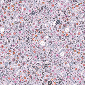 Fabric Art Gallery Fabrics: Boneyard Violet - Eerie by Katarina Roccella for Art Gallery Fabrics