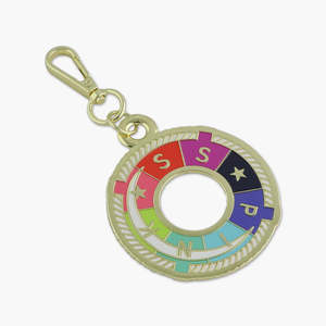 Zippers Bag Accessories: Tula Pink Floral Reef S.S. Pink Deep Dive Bag Charm – STS343
