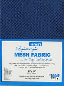 Zippers Bag Accessories: By Annie’s Mesh Lite Weight - Blastoff Blue