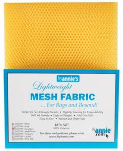 By Annie Lightweight Mesh 1/2 yard  - Dandelion