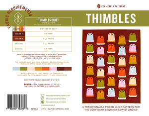 Pen Paper Patterns: Thimbles Quilt Pattern – Pen + Paper Patterns