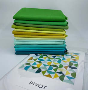 PIVOT  Quilt Kit Fabric Bundle -  Kona Cotton