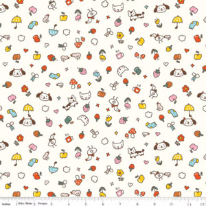 Serendipity 2 Toss Cream Fabric Fat Quarter C17301-CREAM by Minki Kim for Riley &hellip;
