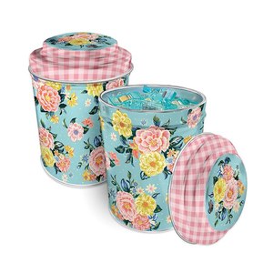 Quilty Clips ST-50199 by Riley Blake Designs in Floral Enamel Tin