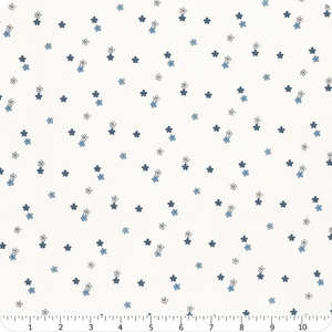 White Blooms & Threads Ditzy Floral Fabric (FQ) C17124-WHITE by Christopher Thom&hellip;