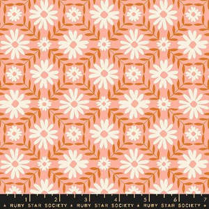 Endpaper Flowers in Bashful (FQ) - Jen Hewett Ruby Star Society
