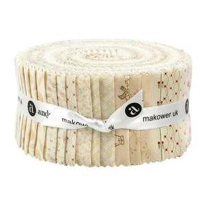 Snow Flurry 2.5" Strips Laundry Basket Quilts for Andover Fabrics