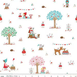 New At Rainbow Stash: Whimsical Woodland White – Tasha Noel for Riley Blake Designs