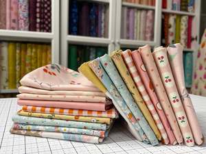 New At Rainbow Stash: Cotton Nook – Blush 9 Piece Fat Quarter Bundle