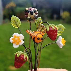 Glass Art - Strawberry Garden "Specialised" Bouquet