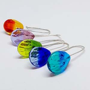 BESTSELLER! NEW!! Glass Art "Falling Petal" Earrings