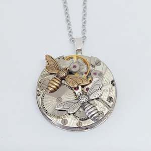 Bestsellers: Bestseller!! Mixed Metal Timepiece Pendant - Bees