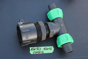 Products: NW50 IBC ADAPTOR CAP + 32 mm T JUNCTION HOSE CONNECTOR - RainHarvest and Services