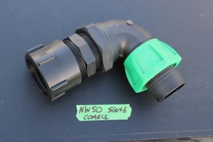 Products: NW50 IBC CAP + 50mm BEND HOSE CONNECTOR - RainHarvest and Services