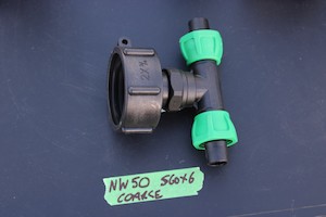 Products: NW50 IBC COARSE THREAD CAP + 20mm 'T' HOSE CONNECTOR - RainHarvest and Services