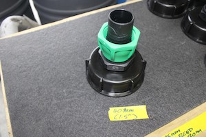 Products: S100 X 8 COARSE IBC THREAD WITH 40MM HOSE CONNECTOR - RainHarvest and Services