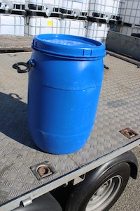 Products: DRUM 50 LITRE BLUE PLASTIC SCREW LID. FOOD GRADE. (PICKLES) NO STOCK - RainHarvest and Services