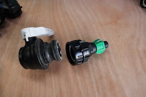 Products: BSP63 IBC ADAPTOR CAP + 25mm HOSE END for CAM LOCK VALVES - RainHarvest and Services