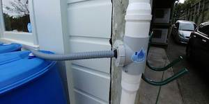 Products: DOWNPIPE DIVERTER. 'HI FLO' 'THE FALCON' 80mm DP. FOR WATER BUTTS & SMALL TANKS. - RainHarvest and Services