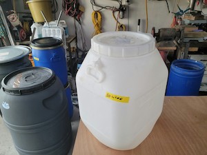 Products: 50 LITRE WHITE NATURAL HDPE DRUM. SCREW LID. NOT FOOD GRADE NO STOCK - RainHarvest and Services