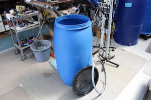 Products: BLUE 160 LITRE PLASTIC LID & CLAMP DRUM (NOT FOOD GRADE) NO STOCK. ON ORDER - RainHarvest and Services