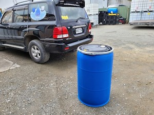 Products: BLUE 210 LITRE PLASTIC LID & CLAMP DRUM (NOT FOOD GRADE) - RainHarvest and Services
