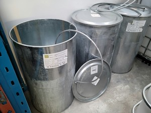 Products: DRUM GALVANISED STEEL. 235 LITRE LID & CLAMP TYPE. FOOD GRADE - RainHarvest and Services