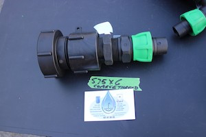 Products: S75 X 6 COARSE THREAD IBC CAP WITH 32MM HOSE CONNECTOR - RainHarvest and Services