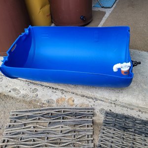 Products: WATER TROUGH. 90 LITRE WITH FLOAT VALVE AND HOSE CONNECTOR. - RainHarvest and Services