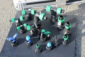Products: BSP50mm IBC ADAPTOR WITH PLASTIC BALL VALVE AND HOSE END - RainHarvest and Services
