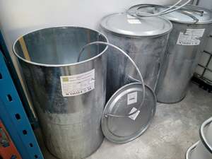 DRUM GALVANISED STEEL. 235 LITRE LID & CLAMP TYPE. FOOD GRADE. - RainHarvest&hellip;