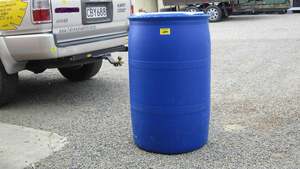 Products: DRUM BARREL 200 LITRE BLUE PLASTIC CLOSED TOP. GRADE 1. FOOD GRADE. - RainHarvest and Services