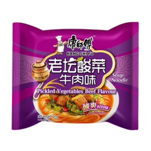 Master Kangs: Master Kang Pickled Vegetables & Beef Ramen