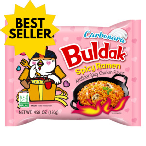 Best Sellers: Samyang Carbonara Buldak Hot Chicken Ramen