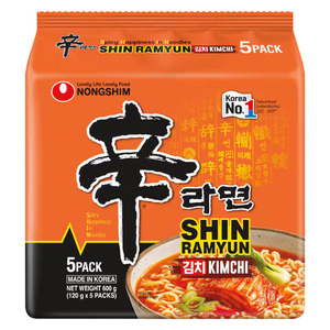 Nongshim Shin Kimchi Ramen - 5pk