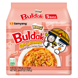Samyang Rose Buldak Hot Chicken Ramen - 5pk