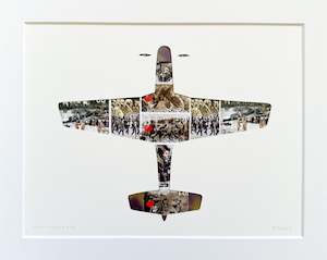 Warbirds Poppies: Mustang P-51D, 8x10 inches