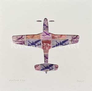 Mustang P-51D, 8x8 inches