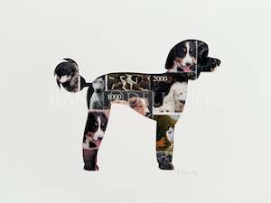 Animals: Poodle, 6x8 inches