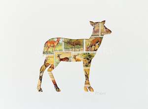 Animals: Deer, 6x8 inches