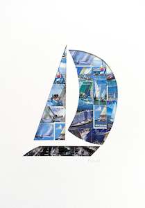 Assorted Themes: Yacht - NZ stamps, A4