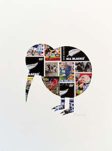 Rugby Kiwi, 6x8 inches