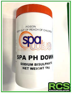 Pool Chemicals Filter Cartridges V2: 2 x Spa pH Down 1kg